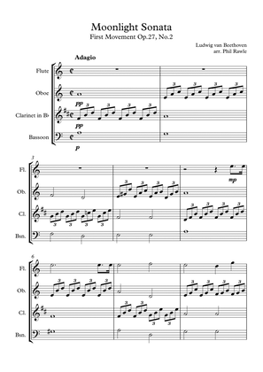 Moonlight Sonata - Wind Quartet