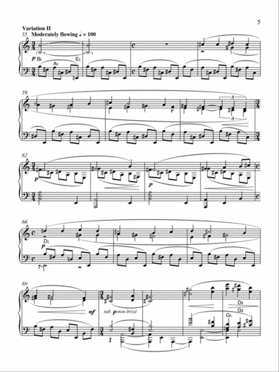 Marian Variations Harp scores gallery preview page 5