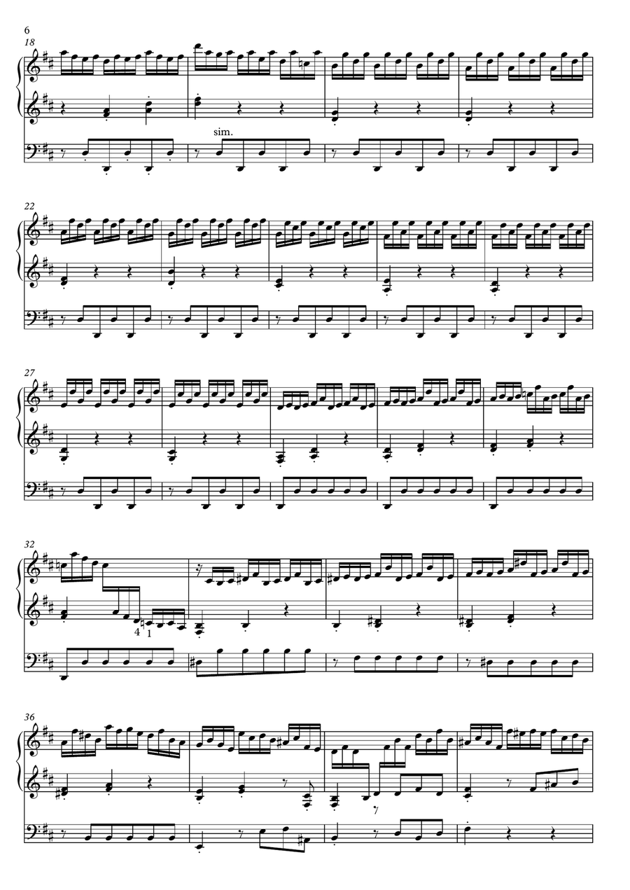 J. S. Bach Two Pieces for Organ (Fantasia C Major BWV 573 and Sinfonia D Major from Cantata No. 29) Organ Solo scores gallery preview page 4