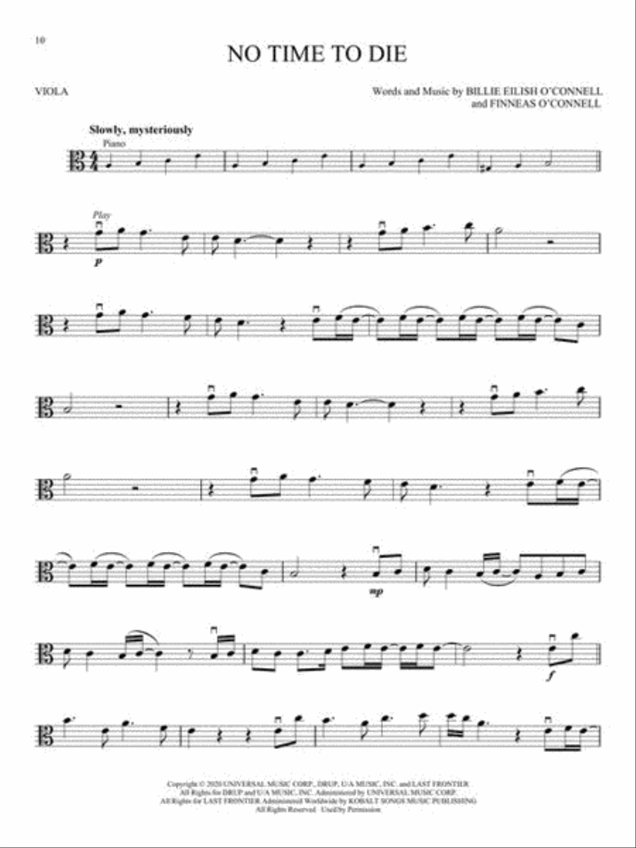 Billie Eilish Billie Eilish Viola Solo scores gallery preview page 5