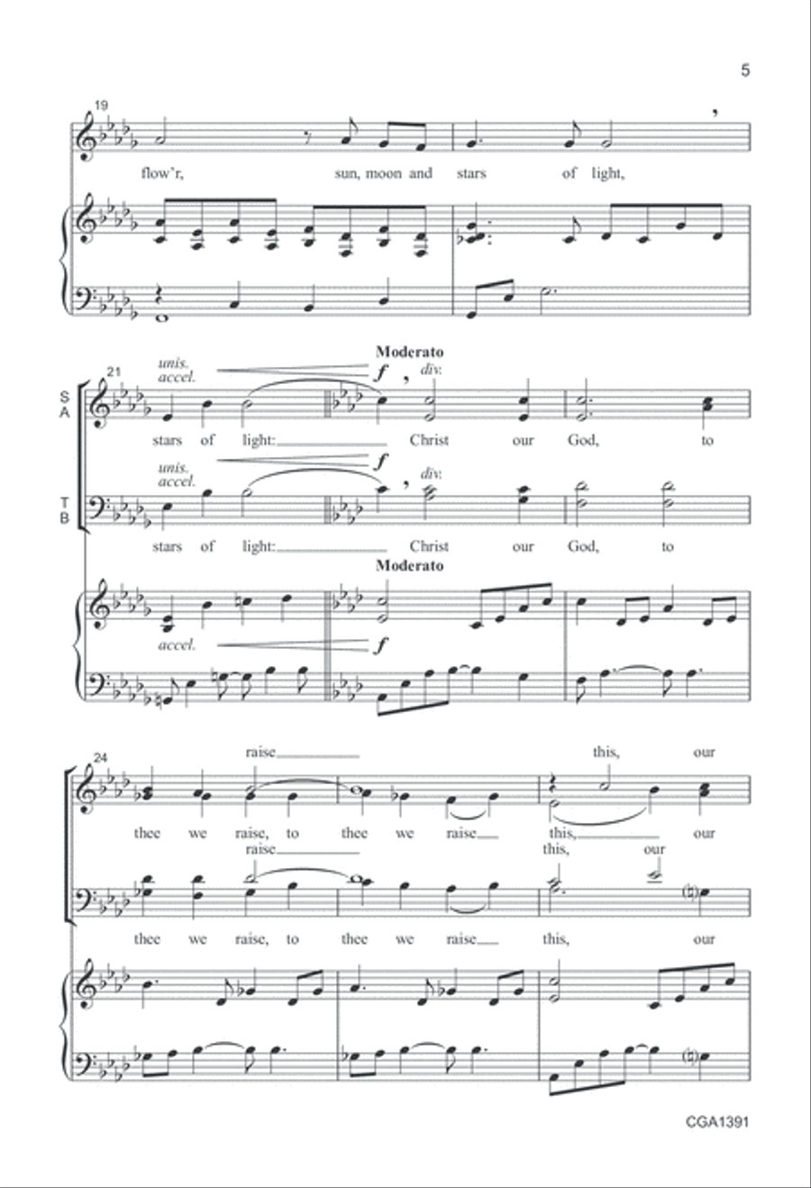 The Sacrifice of Praise 4-Part scores gallery preview page 5