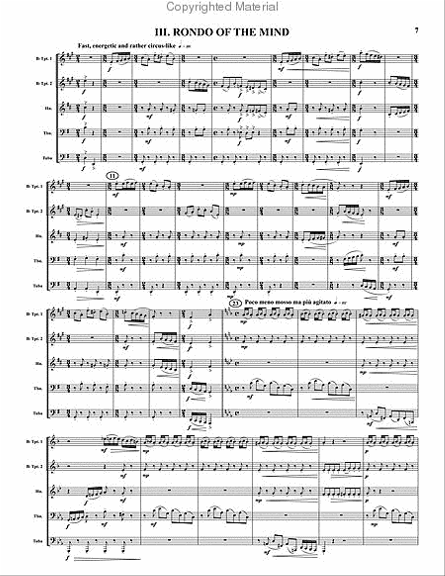 Aspects Brass Quintet scores gallery preview page 6