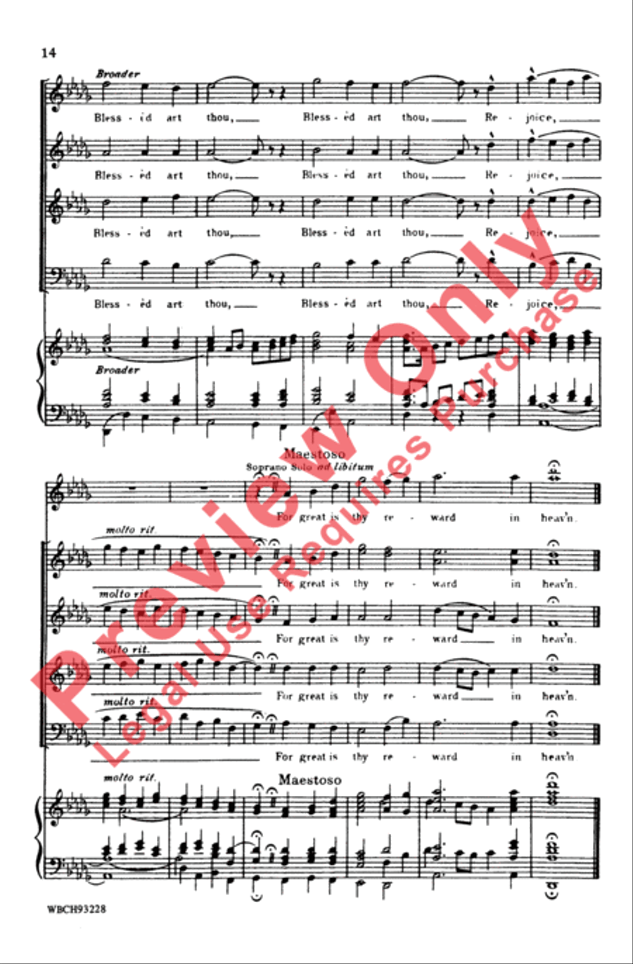 Beatitudes Beatitudes 4-Part scores gallery preview page 13