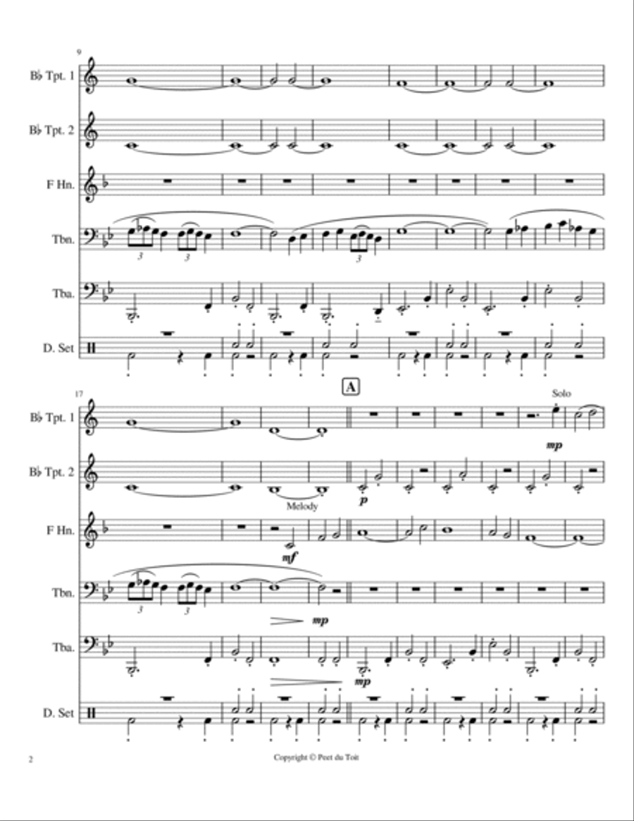 My Friend The Wind Small Ensemble scores gallery preview page 2