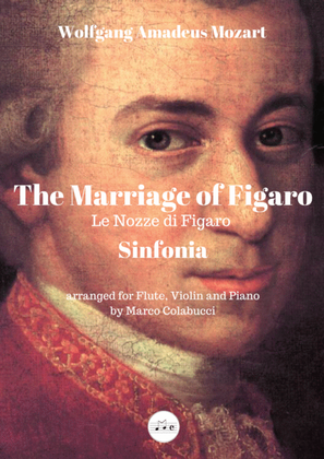 Book cover for Mozart The Marriage of Figaro Symphony for Flute Violin and Piano
