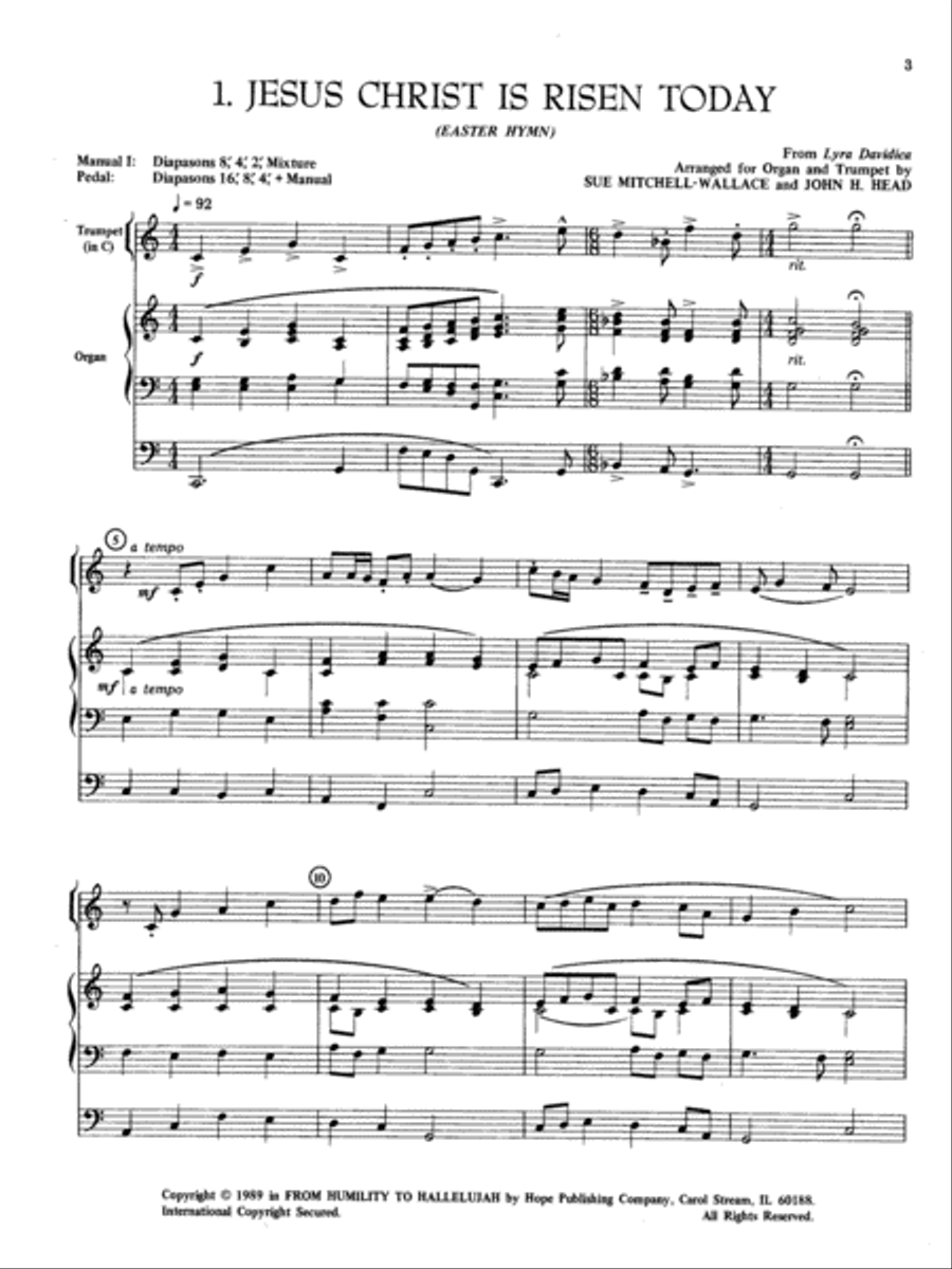 From Humility to Hallelujah Trumpet Solo scores gallery preview page 2