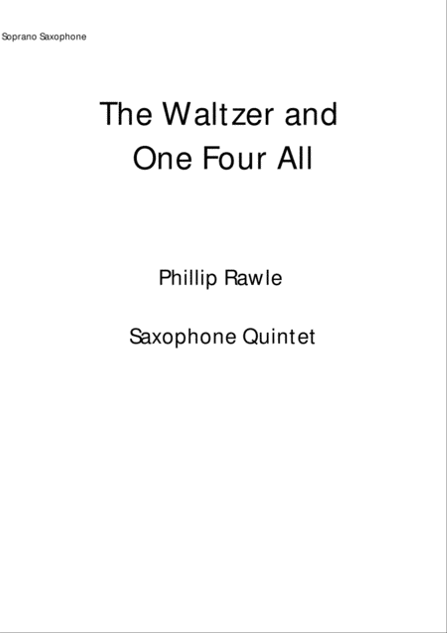 The Waltzer and One Four All Saxophone scores gallery preview page 5