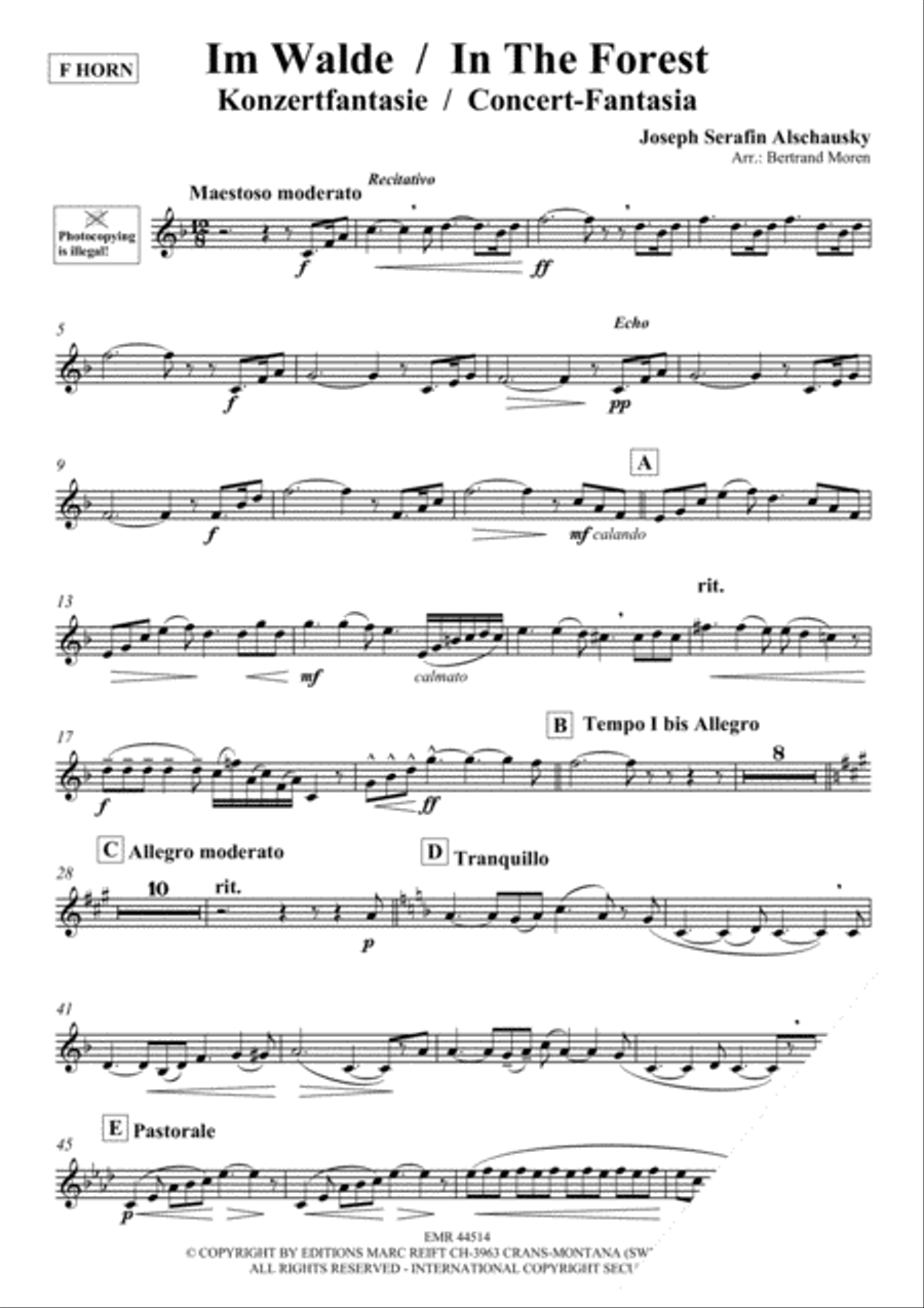 Im Walde / In The Forest Horn scores gallery preview page 3