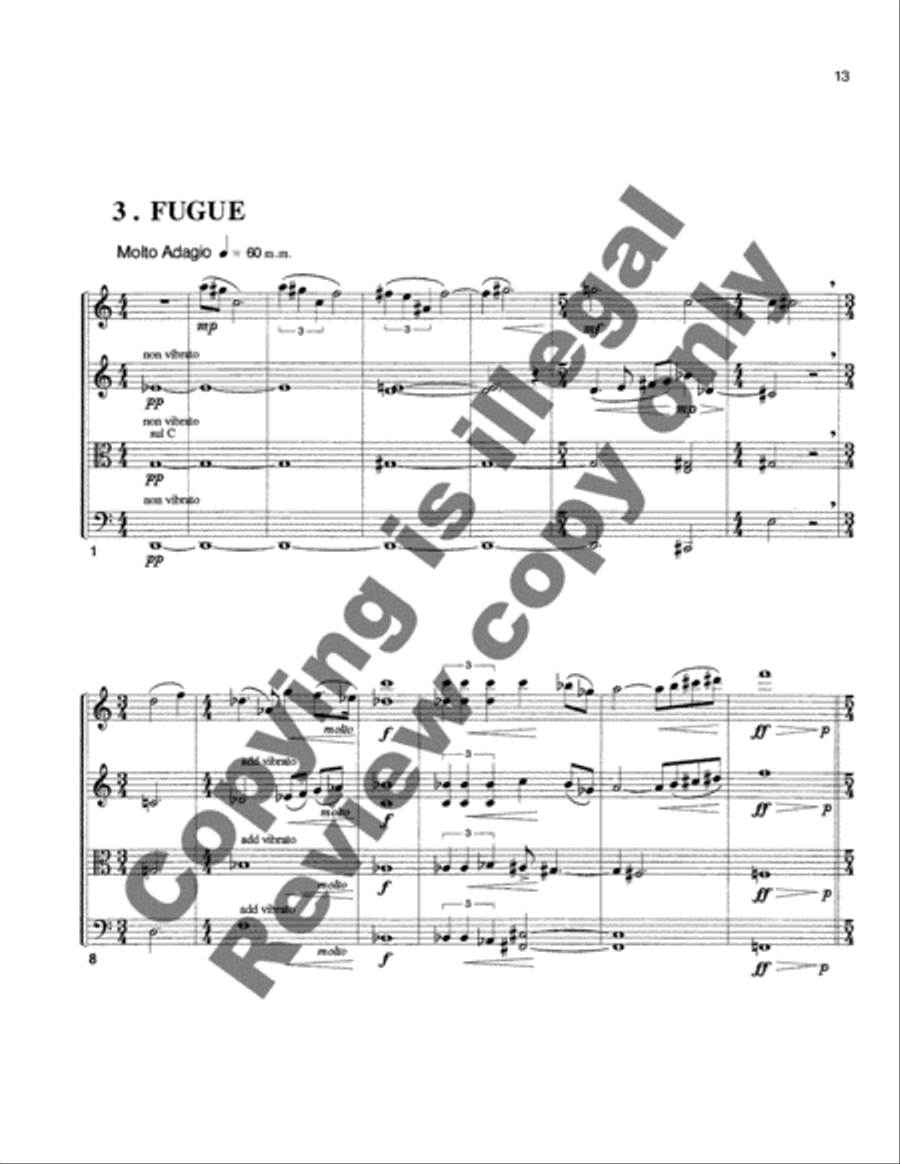 String Quartet No. 1 String Quartet scores gallery preview page 7