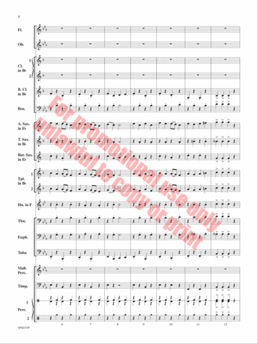 Feuerfest Concert Band scores gallery preview page 5