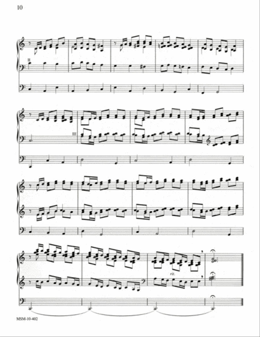 Improvisations for the Easter Season Organ scores gallery preview page 7