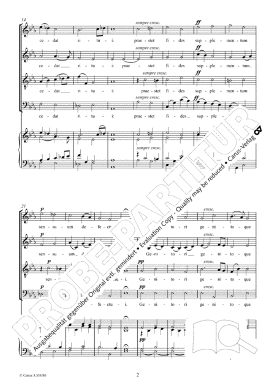 Tantum ergo 4-Part scores gallery preview page 3