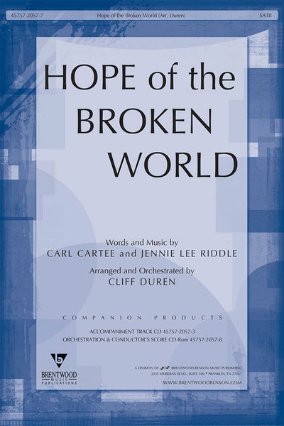 Hope Of The Broken World (Split Track Accompaniment CD)