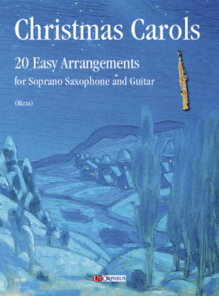 Book cover for Christmas Carols. 20 Easy Arrangements for Soprano Saxophone and Guitar