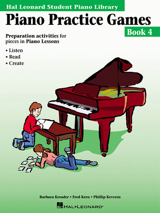 Book cover for Piano Practice Games Book 4