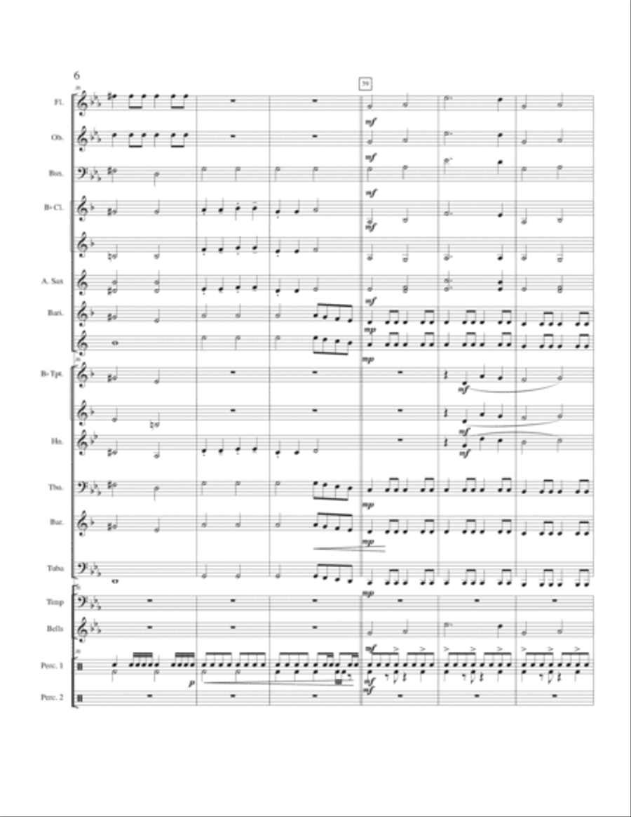 Clash of the Super Heroes Concert Band scores gallery preview page 6