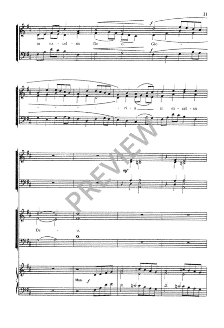 Angels We Have Heard On High 3-Part scores gallery preview page 12