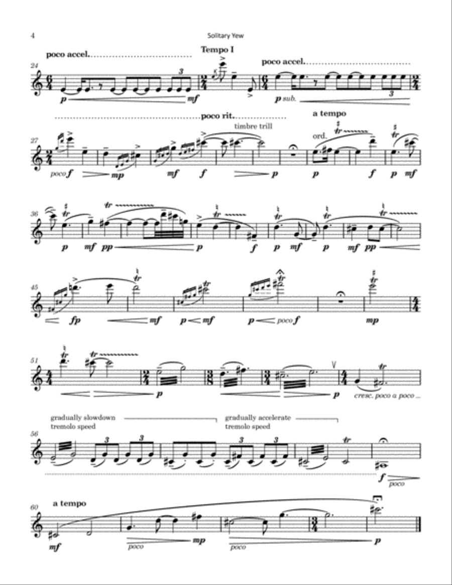 Urban Arboretum for Solo Oboe Oboe Solo scores gallery preview page 4