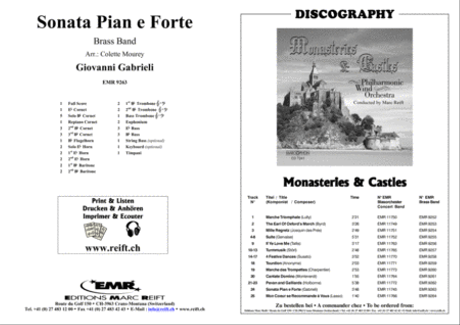 Sonata Pian e Forte Brass Band scores gallery preview page 9