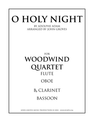 Book cover for O Holy Night - Woodwind Quartet