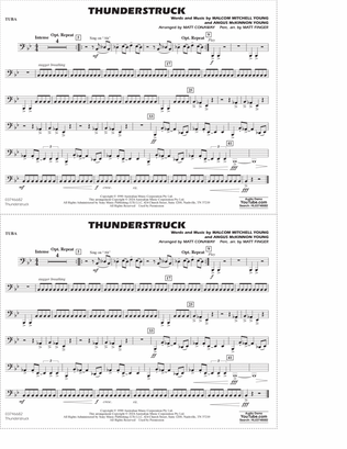 Thunderstruck (arr. Matt Conaway) - Tuba