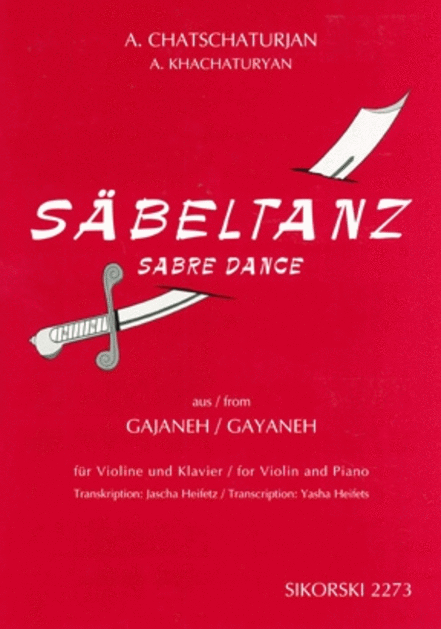 Aram Khachaturian – Sabre Dance Violin Solo scores gallery preview page 1