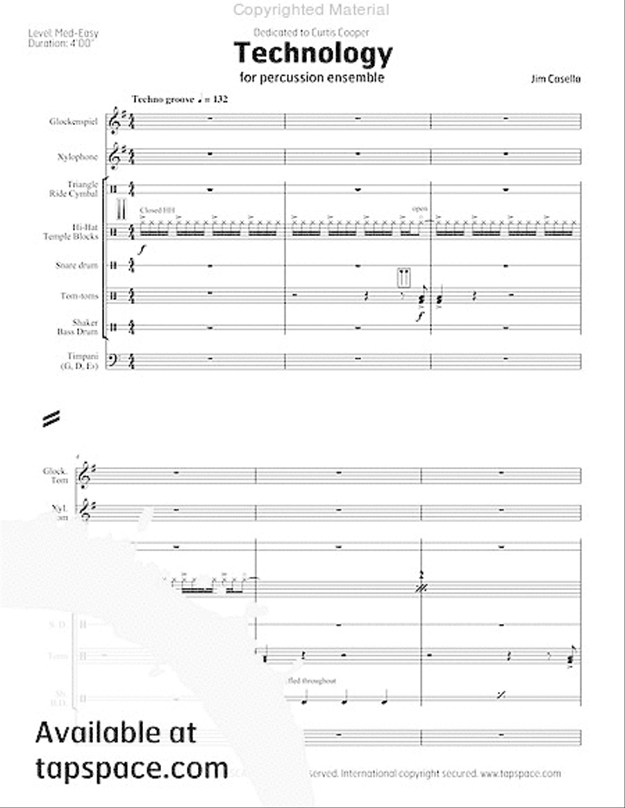 Technology Percussion Ensemble scores gallery preview page 4
