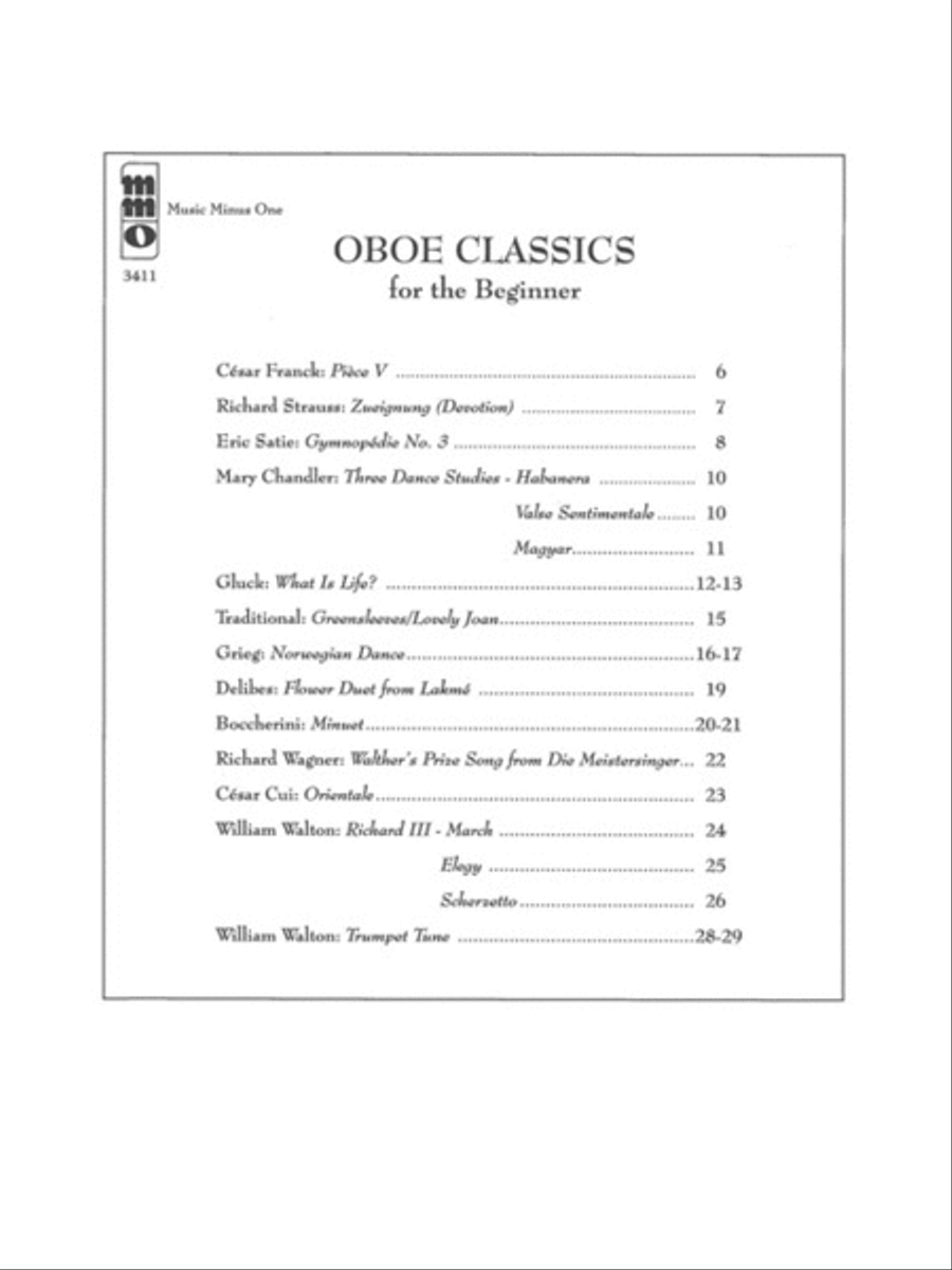 Oboe Classics for Beginner Oboe Solo scores gallery preview page 2