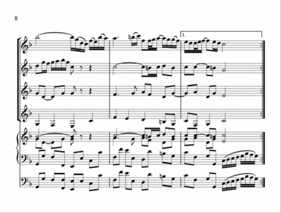 Bach Suite Set of Parts scores gallery preview page 7