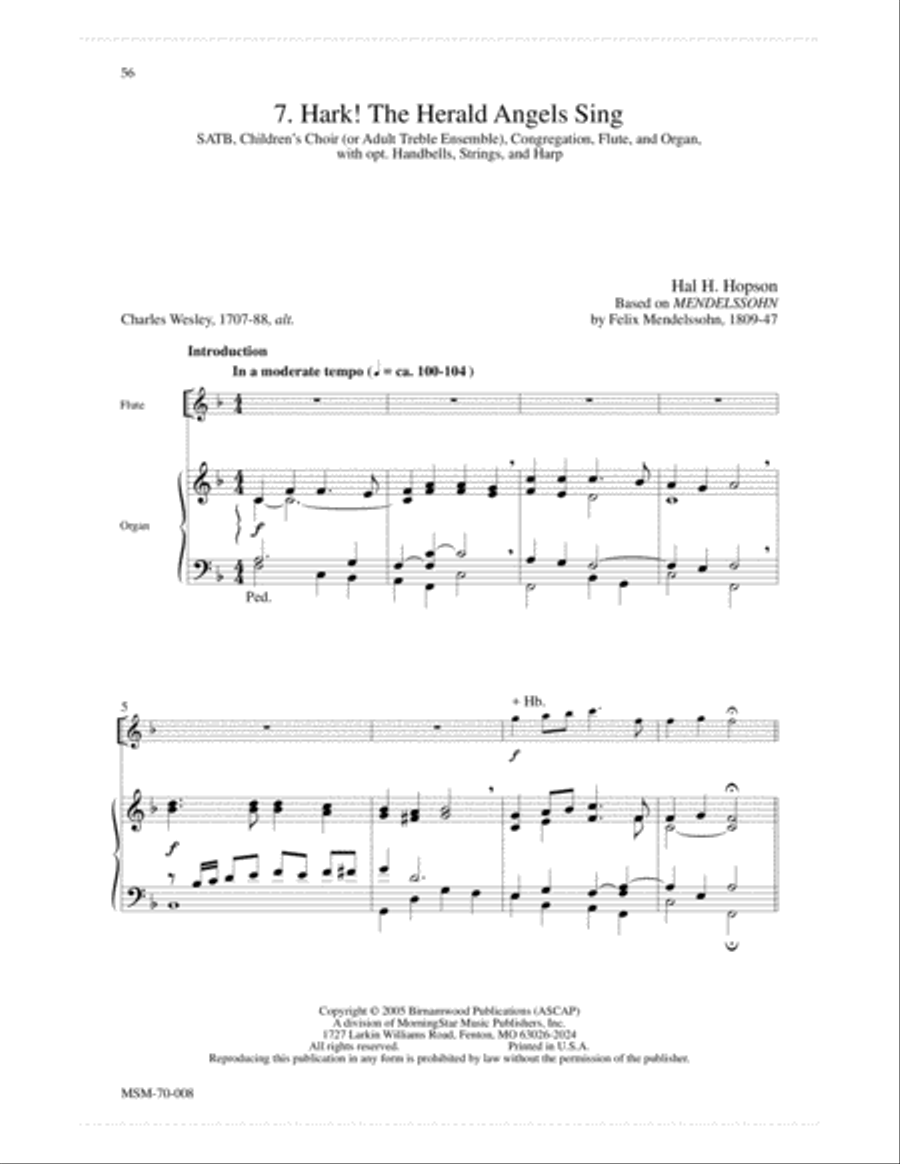Come Ye Faithful: A Service of Carols 4-Part scores gallery preview page 7