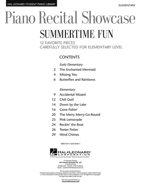 Piano Recital Showcase – Summertime Fun image number null