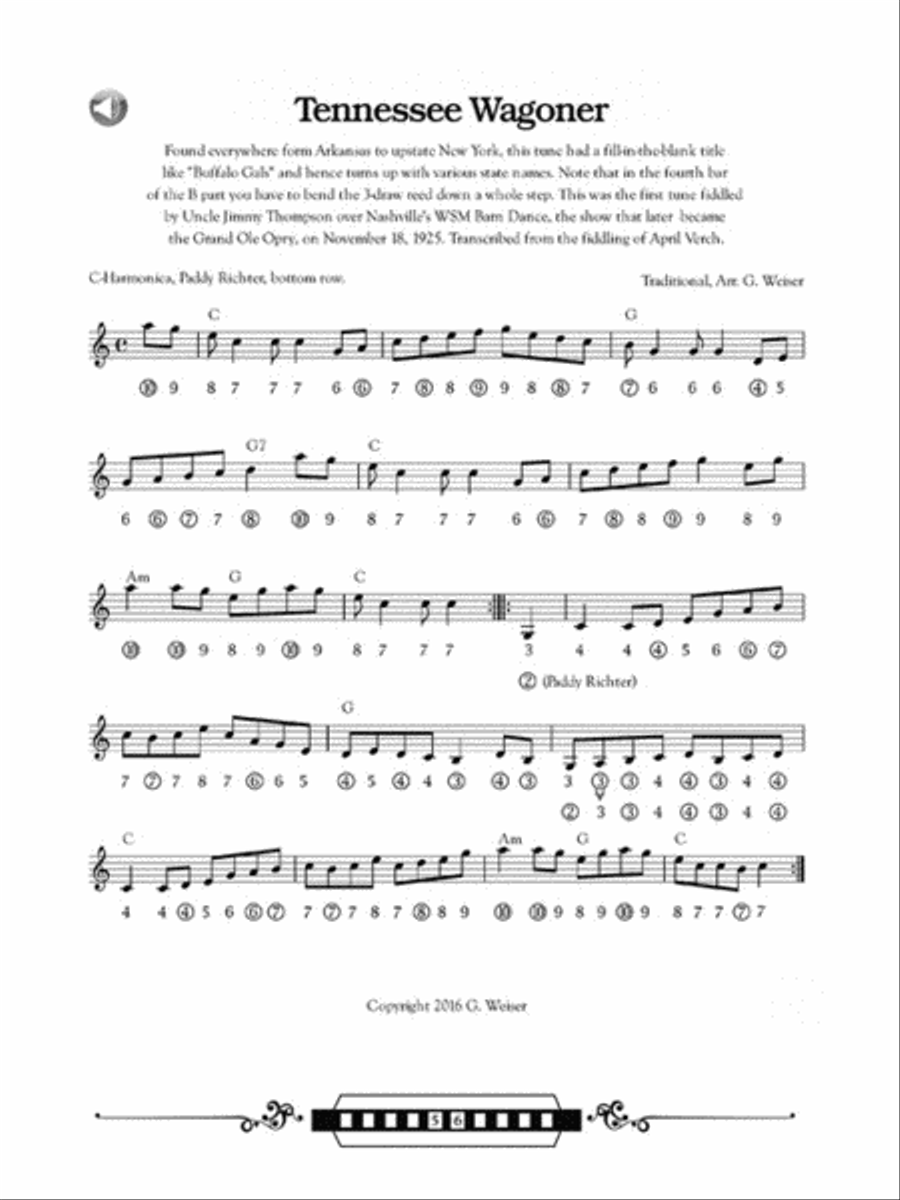 Bluegrass and Old-Time Fiddle Tunes for Harmonica Harmonica scores gallery preview page 5