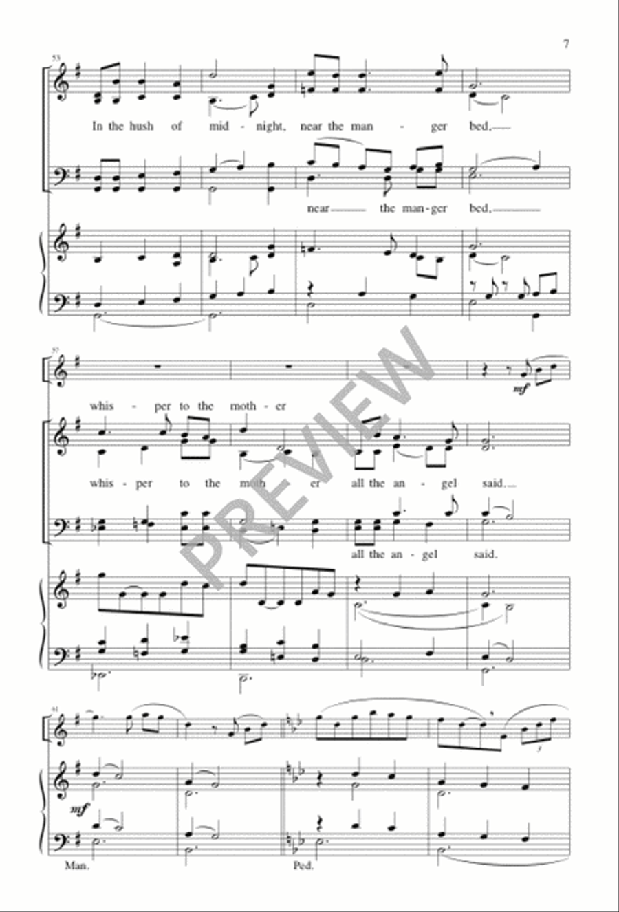 Too Much Light for Midnight 4-Part scores gallery preview page 6