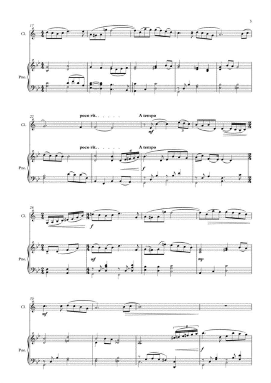 Cinema Paradiso Clarinet Solo scores gallery preview page 4