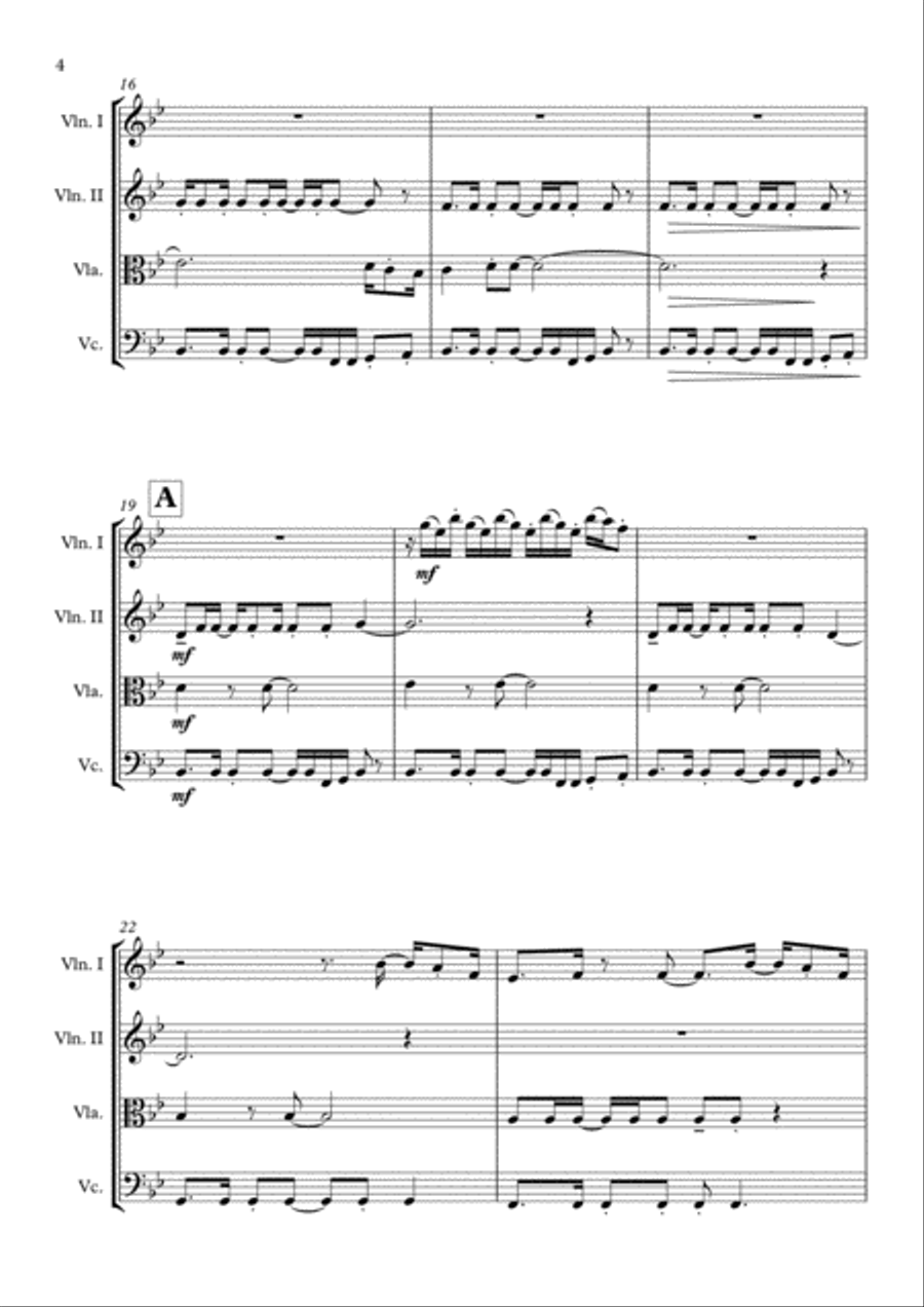 Overture/prologue Overture/prologue String Quartet scores gallery preview page 5
