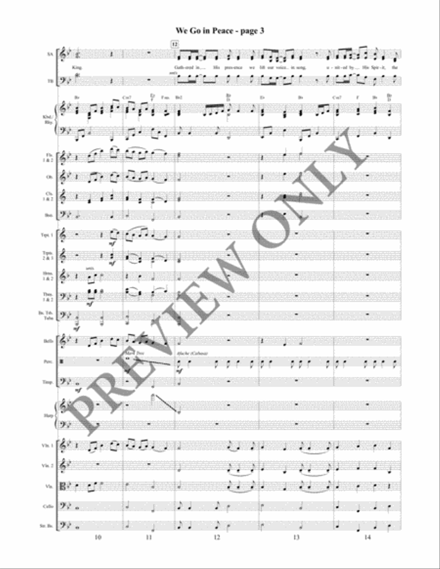 We Go in Peace 4-Part scores gallery preview page 4