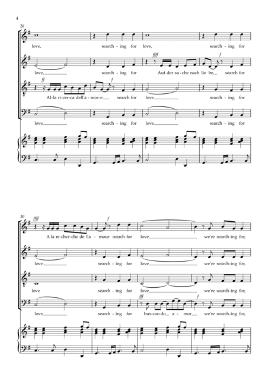 Searching For Love Searching For Love 4-Part scores gallery preview page 4