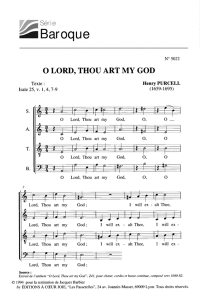 O Lord Thou Art My God / Alleluia