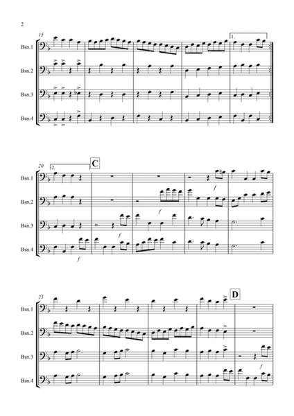 Sailor's Hornpipe for Bassoon Quartet image number null