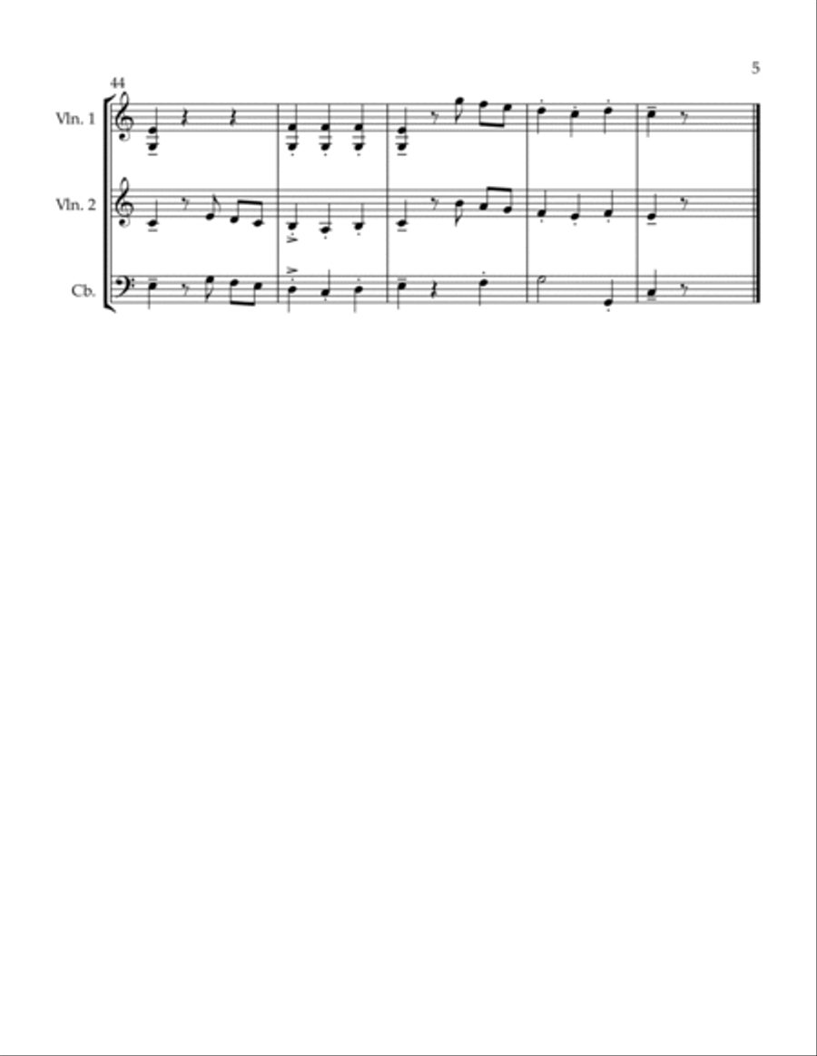 2 Trios Bedtime Menuetto 2 Trios Bedtime Menuetto String Trio scores gallery preview page 5