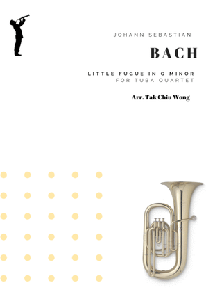 Book cover for Little Fugue in G minor arranged for Tuba Quartet