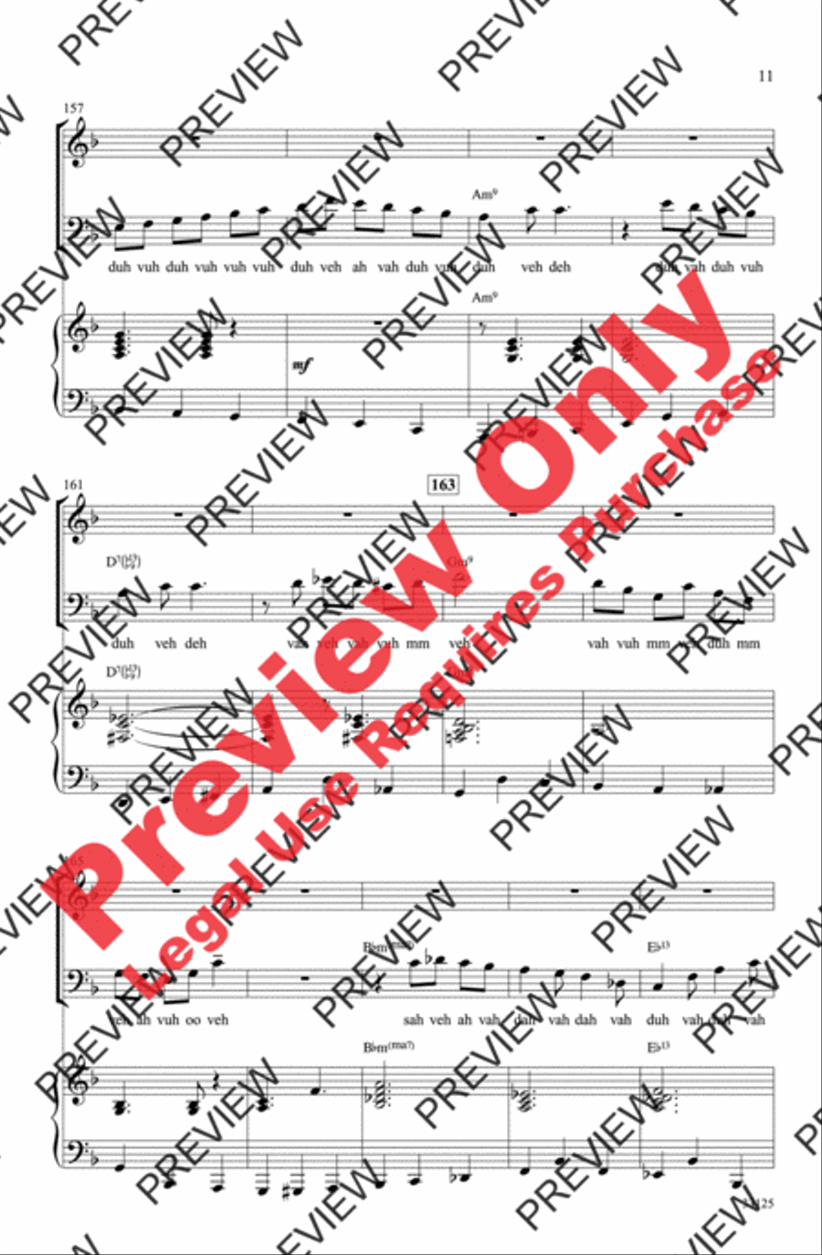 On a Clear Day 4-Part scores gallery preview page 11