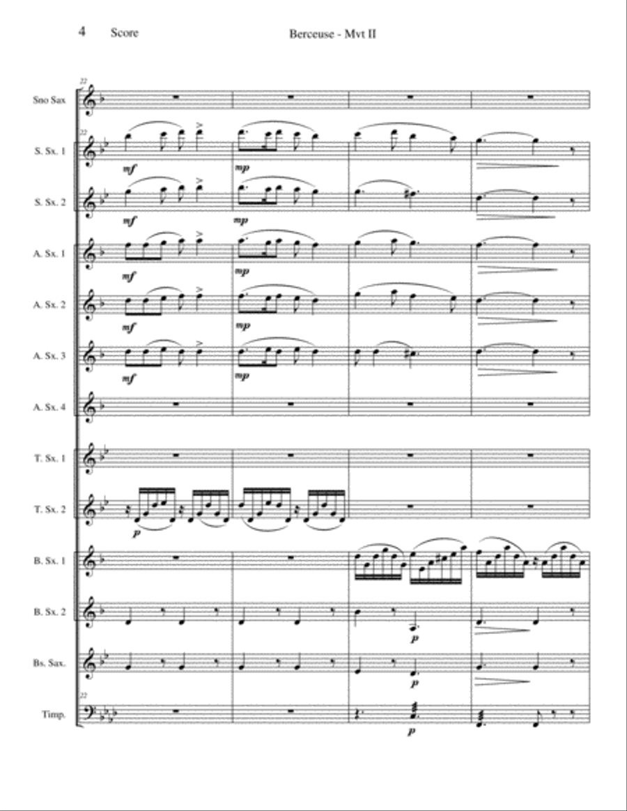 Berceuse (Mvt II) from 