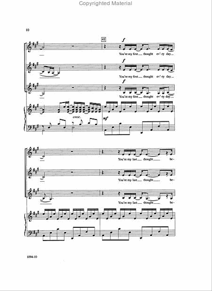 First Love - SSA Octavo SSA scores gallery preview page 4