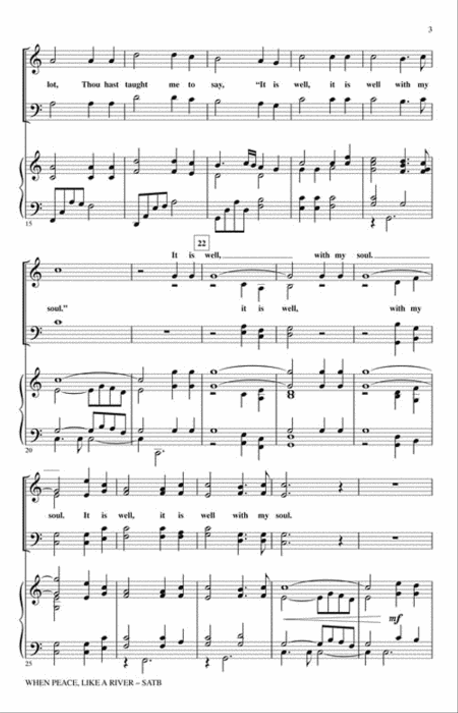 When Peace Like a River When Peace Like a River 4-Part scores gallery preview page 3