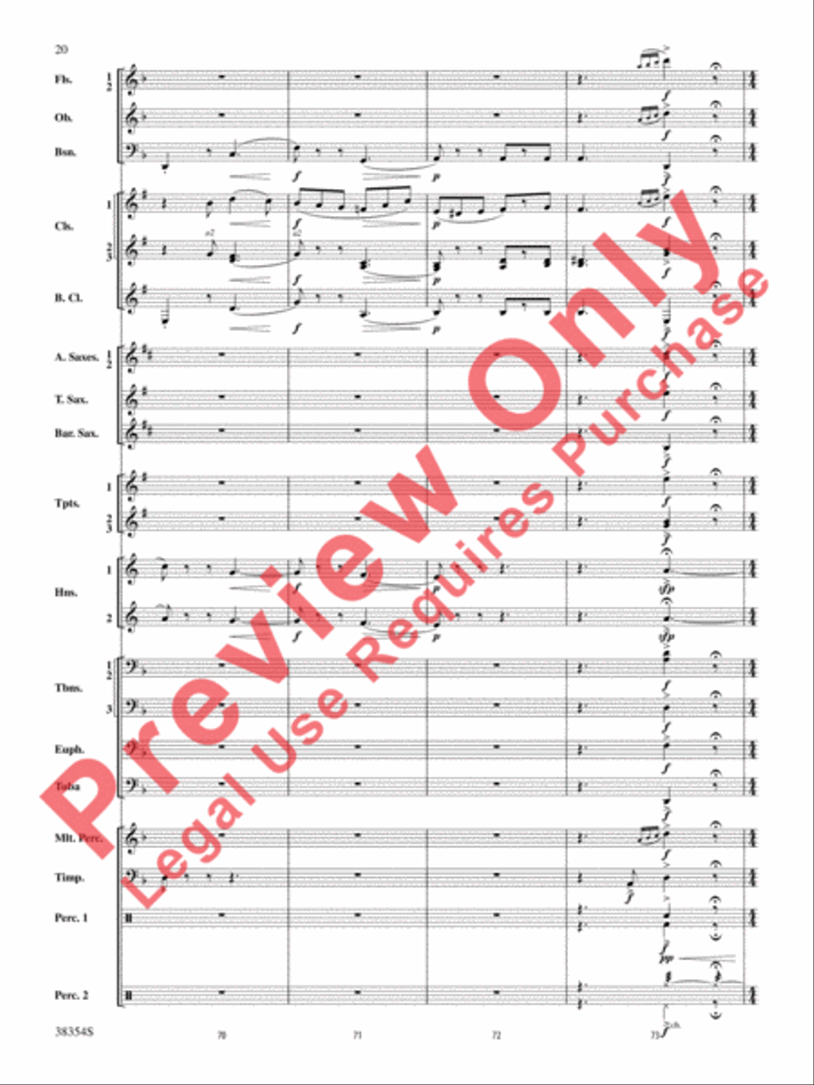 Band-O-Ween Concert Band scores gallery preview page 21