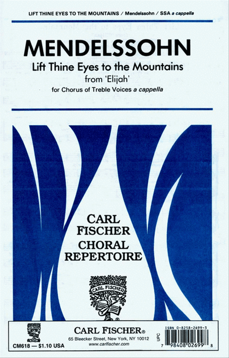 Lift Thine Eyes to the Mountains SSA scores gallery preview page 1