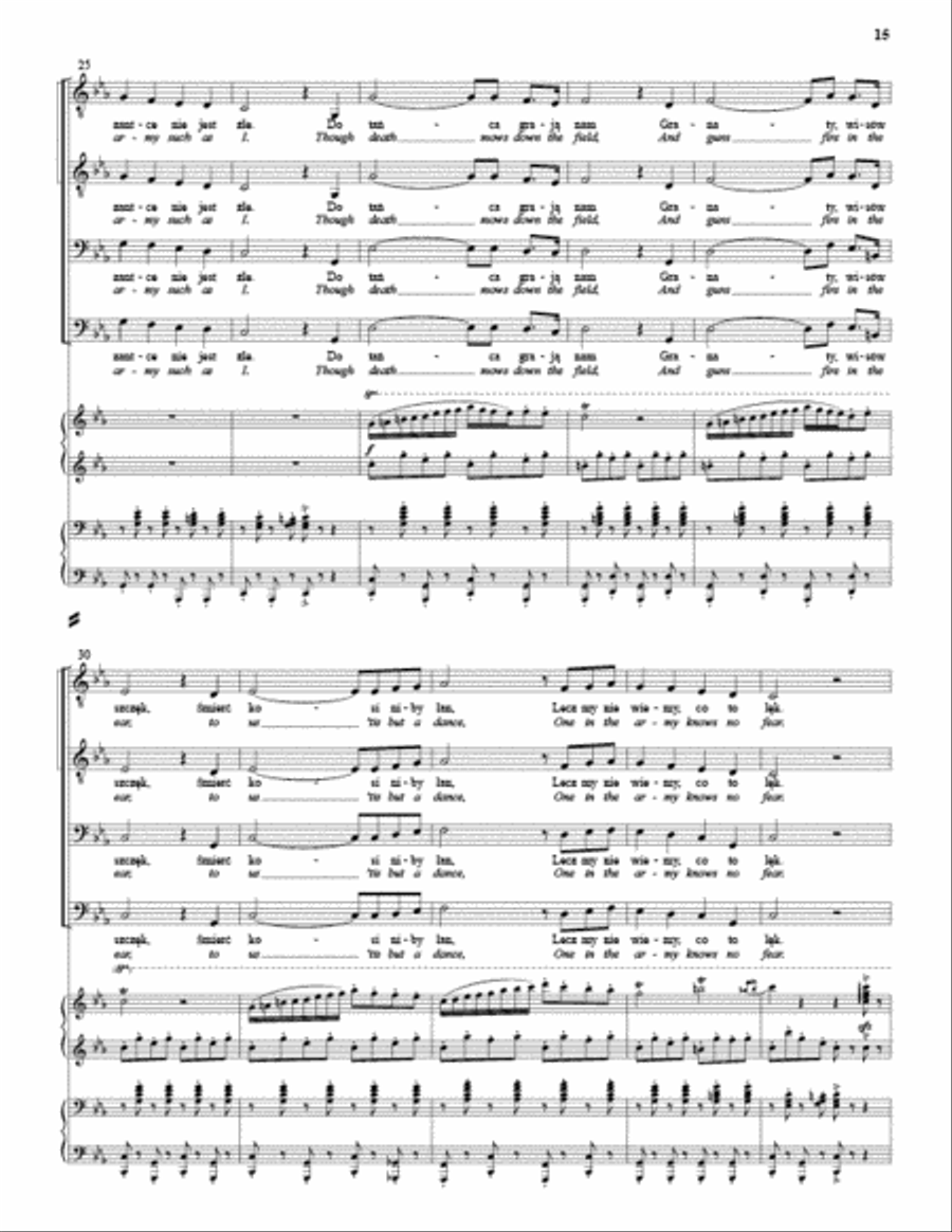 Three Polish War Songs (TTBB) TTBB scores gallery preview page 8