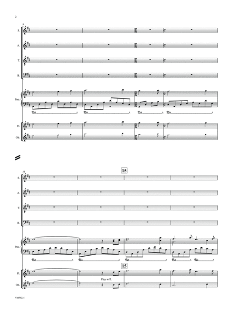 How Beautiful on the Mountain 4-Part scores gallery preview page 4