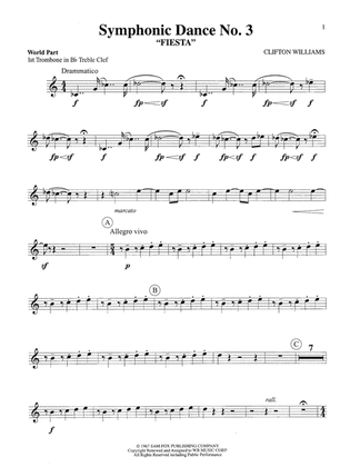 Symphonic Dance No. 3 ("Fiesta"): WP 1st B-flat Trombone T.C.